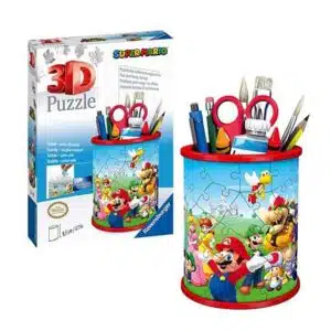 Ravensburger 11255 Pennenbak Super Mario - 3D puzzel - 54 stukjes,Wit