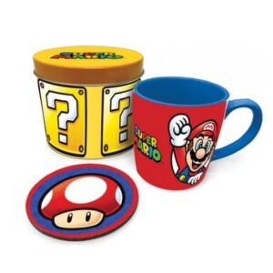 Super Mario - Let's A Go Metal Tin Gift Set mok