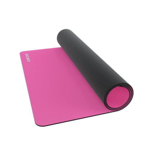 Roze premium speelmat van 2 mm dikte met een anti-slip achterzijde.