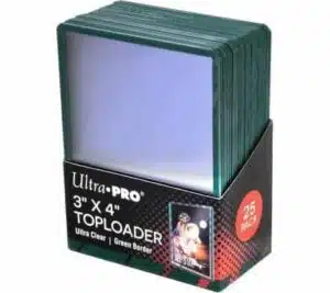 Green border toploader groene rand