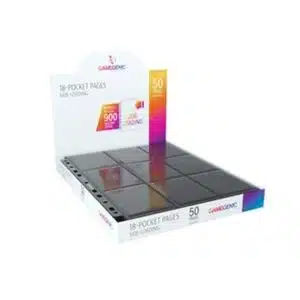 SIDELOADING 18-POCKET PAGES DISPLAY BLACK (50)