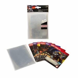 Oversized clear Top Loading Deck Protector sleeves 40ct