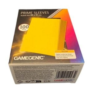 Alternative view of Gamegenic Prime Sleeves 66x91 Geel (100 Sleeves)
