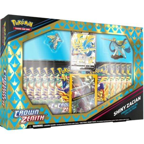 Pokemon Crown Zenith Premium Figure Shiny Zacian Box