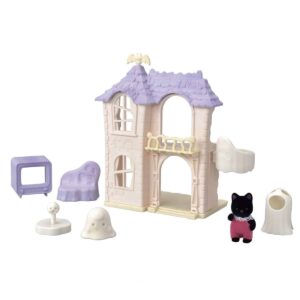 Spookjeshuis, Baby Nachtkat, Spookie, voetstuk, bank, tv, spookkostuum, vleermuisantenne (in totaal 8 onderdelen)