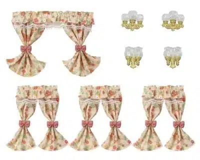 Sylvanian Families Wandlampen en Gordijnen set 5447 - Afbeelding 4
