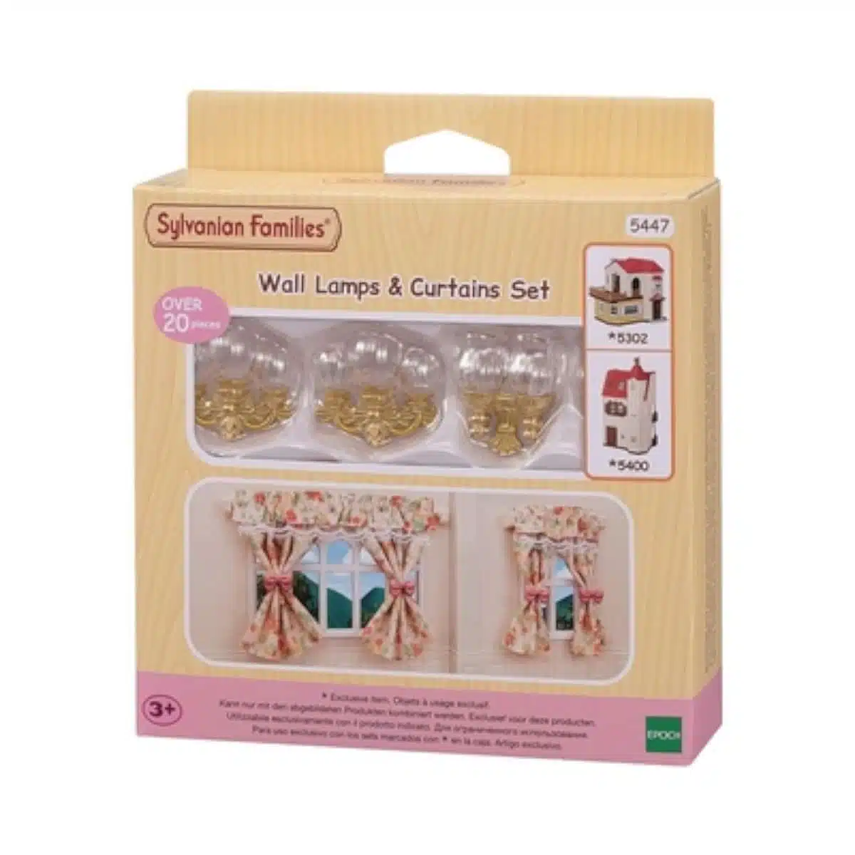 Sylvanian Families Wandlampen en Gordijnen