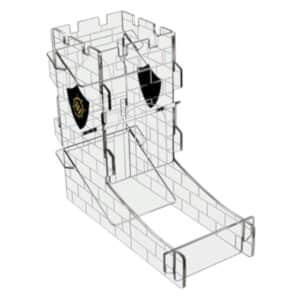 The ENHANCE Dice Tower is the perfect addition to any gaming table for dice organization