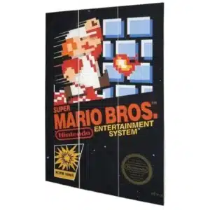 mario bros wooden wandbord