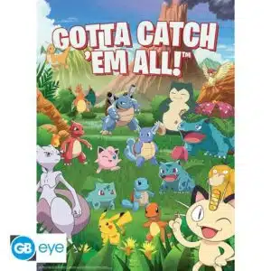 Alternative view of Pokemon Set 2 Posters Eevee en Pikachu 52x38