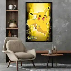 Neon poster Pokemon Pikachu