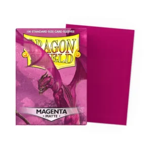 DRAGON SHIELD STANDARD SLEEVES - MATTE MAGENTA (100 SLEEVES) ArlyTrading