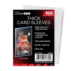 074427813802 Thick Card Sleeves - 100 pcs zijn ontworpen om dikkere kaarten in te bewaren.
