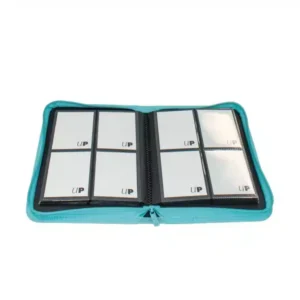 4-Pocket Binder Zippered – Light Blue binnenzijde