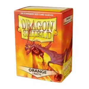 Dragon Shield Standard Sleeves - Matte Orange (100 Sleeves)