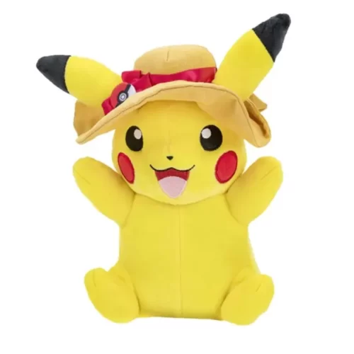 Knuffel Pikachu met zomerhoed summer hat