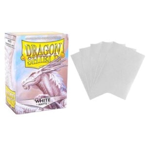 Alternative view of Dragon Shield Matte Sleeves White (100 Sleeves)