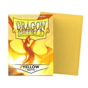 Alternative view of Dragon Shield Matte Sleeves Yellow (100 Sleeves)