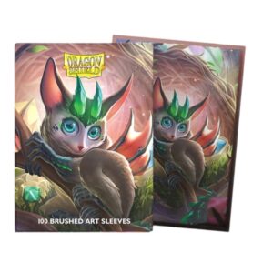 Alternative view of Dragon Shield Standard size Brushed Art Sleeves - The Bushdrake (100 Sleeves)