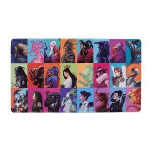 Magic The Gathering Commander Masters Pop Collage White Stitched Speelmat