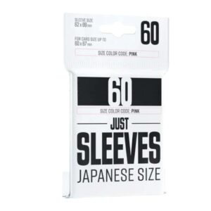 Just Sleeves - Japanese Size Black (60 Sleeves)