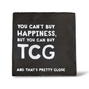 Tegeltje met tekst | You Can't Buy Happiness | 10x10cm