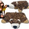 Swizzels Pluche Knuffelkussen Luipaard 48x50cm