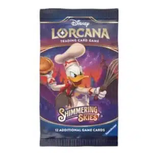 Alternative view of Disney Lorcana Shimmering Skies Sleeved Booster