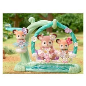 Alternative view of Sylvanian Families Baby Hertjes bloemen schommel 5801