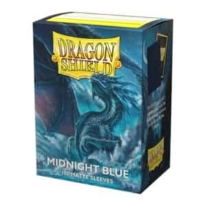 dragon shield 100 Matte Dragon Shield Sleeves in de kleur Midight Blue.