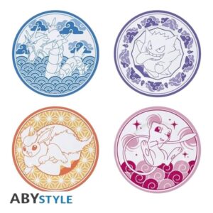 Pokemon Borden Set 4 stuks - Japanse stijl
