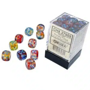 chessex multicolor dice set 12mm D6