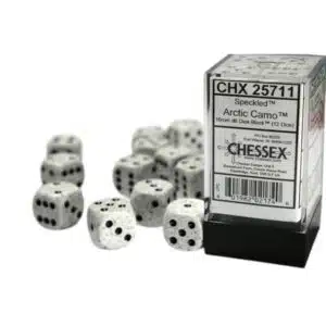 Alternative view of 25711 Chessex Speckled 16mm D6  Dobbelstenen (12 stuks) - Arctic Camo