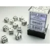 Opaque White/black 12mm d6 Dice Block (36 dice) 25801