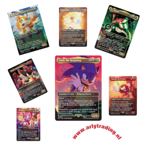 Alternative view of Magic The Gathering Secret Lair Sonic Friends Foes | WPN Exclusive
