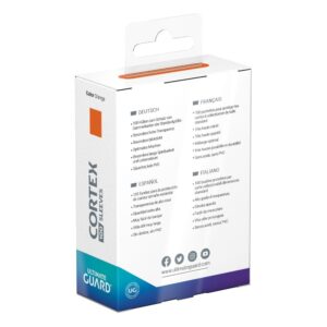 achterkant Ultimate Guard Cortex Sleeves Standard Size Orange.