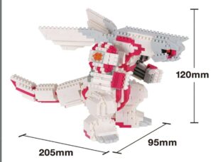 afmetingen Nanoblock Pokemon Palkia Deluxe