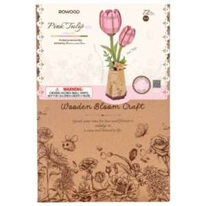 Robotime Pink Tulip Bouwpakket kopen