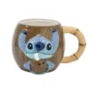 Stor 3d Mok In Geschenkdoos Stitch In Kokosnoot 420ml Blauw