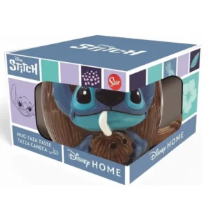 Alternative view of Disney Stitch met Kokosnoot 3D Keramische Mok