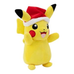 Pokemon Pluche Knuffel Winter Pikachu met Kerstmuts 20 cm