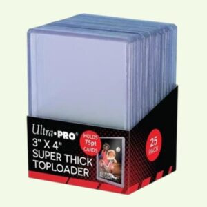 Alternative view of Ultra Pro 3" x 4" Thick 75PT Toploader (25 Pieces)