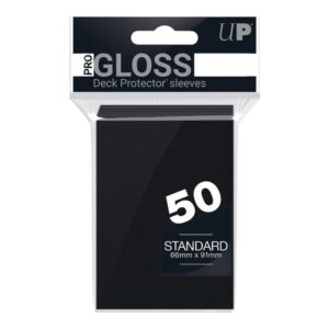 Ultra Pro Gloss Standard Sleeves - Black (50 Sleeves)