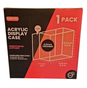 Evoretro Acrylic Display Case Boosterbox (Schuifdeksel)