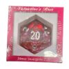 Sirius Dice Snowglobe D20 Valentine's Rose (Dobbelsteen)