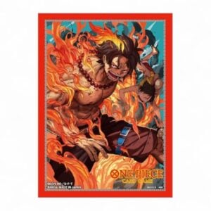 One Piece Official Sleeves Bandai PORTGAS D. ACE & LUFFY