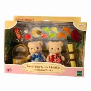 Sylvanian Families Biscuit Bear Sister & Brother Delicious Picknick 5852