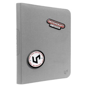 Ultra Pro Patchcraft Zippered 9-Pocket PRO-Binder Gray