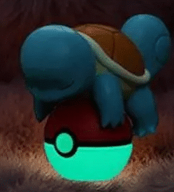 Alternative view of Pokémon Squirtle + glow-in-the-dark Poké Ball figure