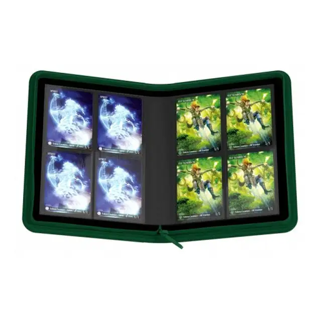 Ultimate Guard - Zipfolio 160 8-Pocket XenoSkin: Green